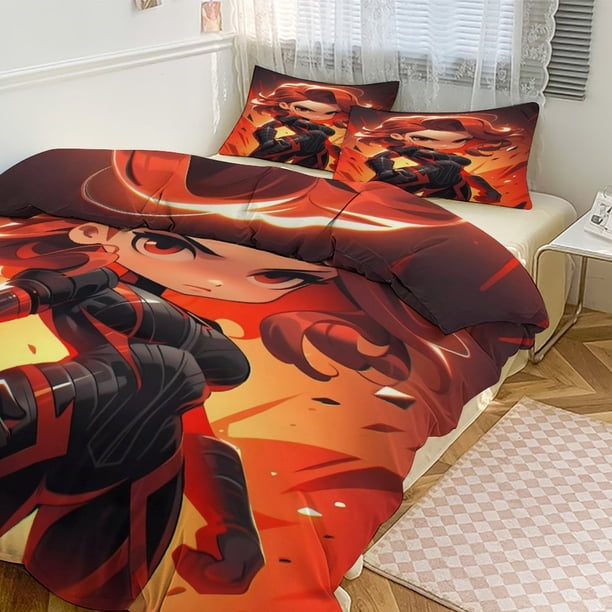 Avengers Team 3 Piece Boys Bedding Sets- Includes 1Duvet Cover &2 Pillow Shams Bed Sheets