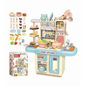 Genérico - Cocina De Juguete Kitchen 32 Piezas Juego Para Niñas Y Niños Celeste