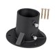 thumbnail image 5 of Brida De Piso Para Poste De Cerca De Eslabones De Cadena Para Montaje En Poste De Buzón Soportes Para Postes De Madera Diámetro Interior 78 Mm, 5 of 5