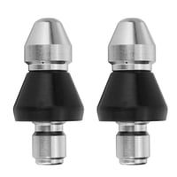 Xusx111 - Boquilla Del Chorro De Alcantarillado De La Lavadora De Presión De 2 Paquetes, Chorro De Agua De Limpieza De Drenaje, Enchufe De Conexión Rápida De 5000 Psi 1/4' (1/4 Pulgadas - 2 Paquetes)