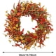 thumbnail image 2 of Corona de otoño para puerta de 14/18 pulgadas, guirnalda de otoño de bayas de ratán artificial para Halloween, coronas de Halloween para decoración de puertas delanteras, corona de calabaza para decor, 2 of 7