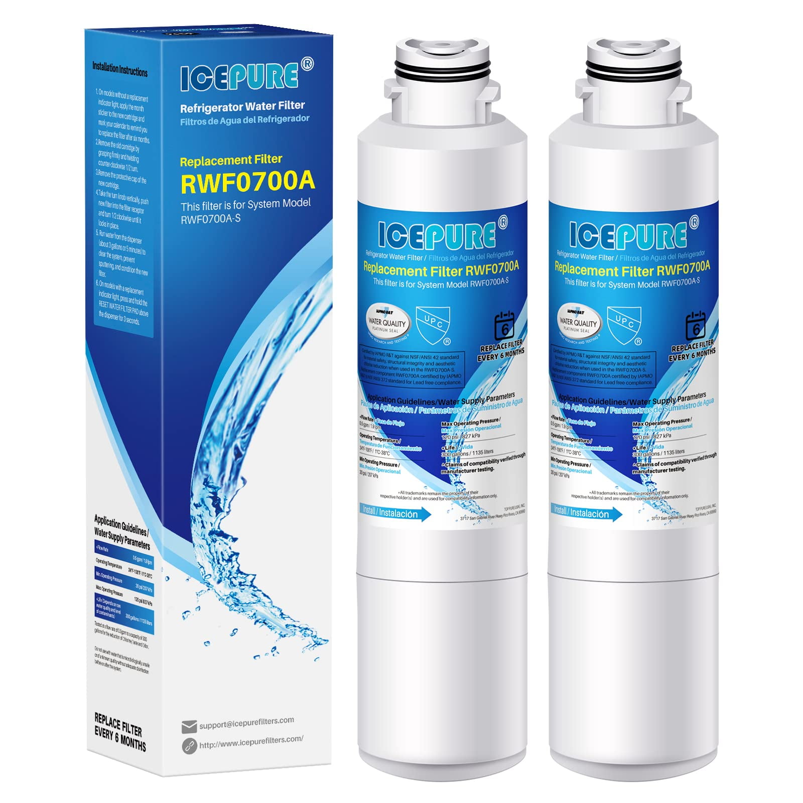 Filtro De Agua Para Refrigerador Icepure Da29-00020b Para Samsung