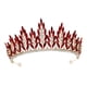 thumbnail image 3 of Tiara De Boda, Dije, Regalo, Pinza Para El Pelo, Diadema Para Cumpleaños, Graduación, Niñas, Estilo A, Dorado Y Rojo, 3 of 3