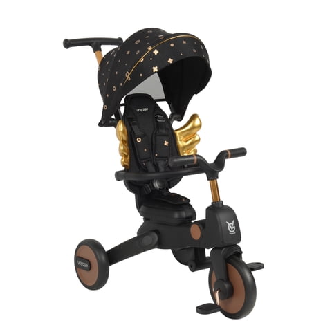 Voyage - Triciclo 360° 6 En 1 Negro Dorado Apolo