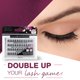 thumbnail image 2 of Pestañas postizas Ardell Double Up Individuals anudadas negras, 2 of 4