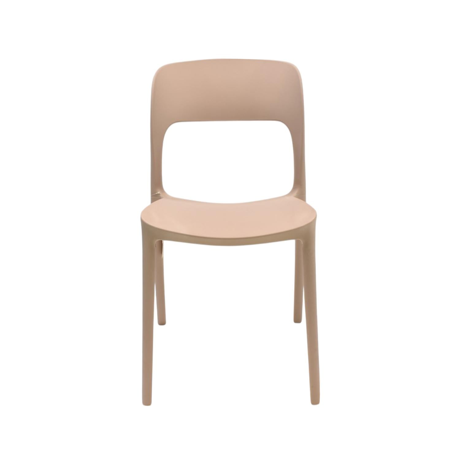 Silla Plástico Apilable Deco Nuremberg Beige Escandinavia Beige Tamaño Único