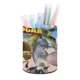 thumbnail image 1 of Madagascar-theme Cylinder Pen Holder Pencil Organizer with Flannel Lining PVC Leather Material Cardboard Base for study work 10*8CM, 1 of 6