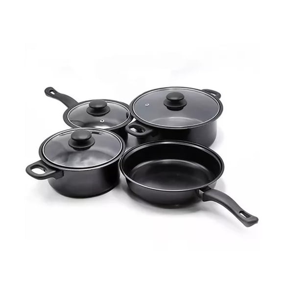 Set De Batería De Cocina Ollas 7 Piezas