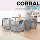 thumbnail image 5 of Corral Bebe Infantil 3en1 Juego Malla Tela Oxford 180x120cm Gris, 5 of 7