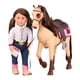 thumbnail image 3 of Horse Our Generation Morgan, plegable, 20 cm, con accesorios, 3 of 8