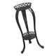 thumbnail image 4 of Estante Para Maceta De Arte Del Hierro, Soporte Para Exhibición De Almacenamiento, Altura 80cm, Redondo, Negro, 4 of 5