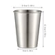 thumbnail image 2 of Xiao Hua Juego de 3 Piezas de Tazas de Acero Inoxidable de Alta Calidad - Tazas de metal de Alta Calidad - Tazas Apilables y Duraderas, Tazas para Cerveza Fría, Adecuadas para Viajes y Actividades, 2 of 4