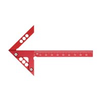 Ioensy - Herramienta De Medición De Centro Calibre Central Portátil Para Dibujo De Construcción De Ingeniería Sistema Métrico Rojo