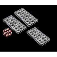 Genérico - Pack X3 Moldes Chocolate Moldes De Chocolate Molde 24Circulo