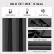 thumbnail image 3 of Cortinas opacas Joydeco, 2 paneles, 213 x 213 cm, color gris oscuro, 3 of 7