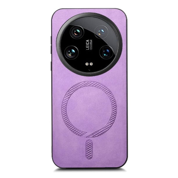 Magnetic Slim Case for Xiaomi 14 Ultra 5G with Camera Guard & Anti-Scratch Back Purple