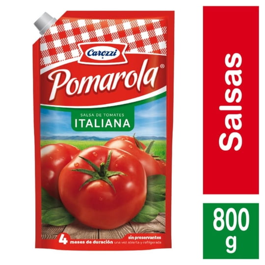 Salsa De Tomate Italiana Doypack 800 g Pomarola