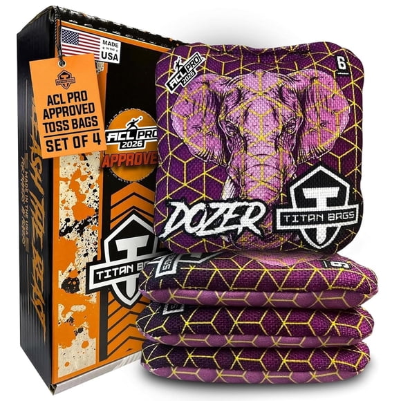 Bolsas de Cornhole WGC Titan Bags Dozer ACL - Juego de 4