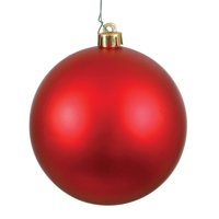 Bola Roja Mate De Ornament Vickerman De 3 Cm De Diámetro, 12 Unidades Por Bolsa