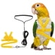 thumbnail image 1 of Arnés y Correa para Aves Uxcell, Arnés y Correa para Loros con Ala Bonita para Loros (Amarillo, L), 1 of 7