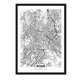 thumbnail image 1 of Cuadro Mapa Roma con Marco Negro, 1 of 1