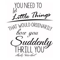 Rienda Libre Graphics - Decomural Andy Warhol Little Things Inspirational Ws-44024