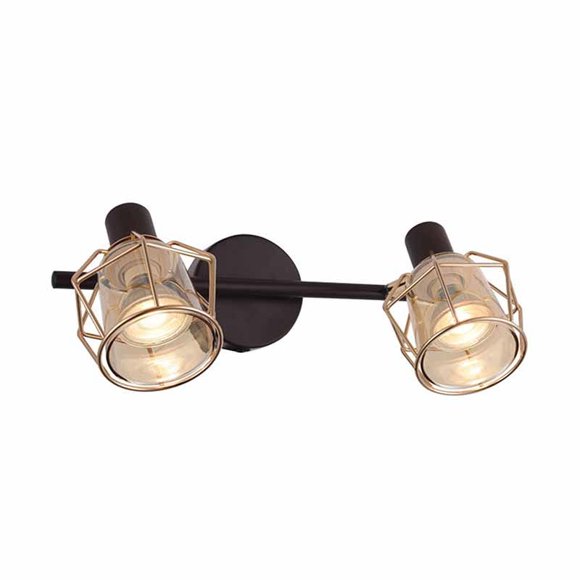Barra Tubo 2 Luces GU10 Kratia Cafe Copper S/Amp