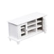 thumbnail image 2 of Mueble De TV De Madera En Miniatura Para Casa De Muñecas 1:12, Blanco, 2 of 3