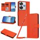 thumbnail image 1 of Funda Cartera Trébol para Xiaomi Poco F6 con Ranuras Tarjetas y Carga Inalámbrica Naranja, 1 of 6