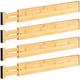 thumbnail image 1 of Separador de cajones DUCOO Bamboo, 4 unidades, 43-56 cm, para cocina y hogar, 1 of 7