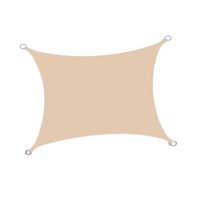 Magideal - Cubierta De Vela Para Patio, Dosel Rectangular, Cubierta De Sombra, Toldo Para El Sol Para Cubierta, Fiesta, Patio, Césped, Actividades Al Aire Libre 2X3M Beige