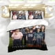 thumbnail image 5 of Familia Moderna Conjunto de sábanas temático, trío de piezas, cómodo y amigable con la piel, diseño único, regalo de decoración para el hogar para familiares, amigos y fans,135cm *200cm, 5 of 6