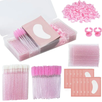 Kimale - Conjunto Color Rosado De Extensiones De Pestañas Con Caja