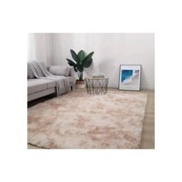 Genérico - Alfombra Peluda 2 X 2.4 - Beige Jaspeado