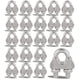 thumbnail image 1 of 40 PCS 1/4 "Abrazadera de cable de cable de cuerda de alambre de acero inoxidable Abrazadera de cable de alambre M6 Abrazadera de cable de alambre Abrazadera de cable de cable, 1 of 3