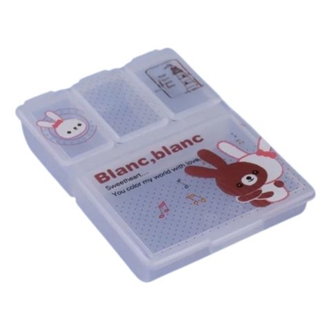 Genérico - Set 6 Pastillero Mini Animado Transparente Portatil Lau