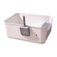 thumbnail image 4 of Bandeja De Arena Para Mascotas, Bandeja De Arena Para Gatos, Jaula A Prueba De Salpicaduras, Parte Superior Abierta, Caja De Arena Para Gatos, Crema, 4 of 5