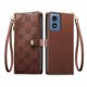 thumbnail image 1 of Funda Billetera con Cierre para [Motorola Moto G Play 2024] con Tarjetero, Soporte y Correa de ManoMarrón, 1 of 5