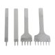 thumbnail image 1 of set of leathercraft row hole punches punzonado 1,2,4,6 diente 6mm, 1 of 5