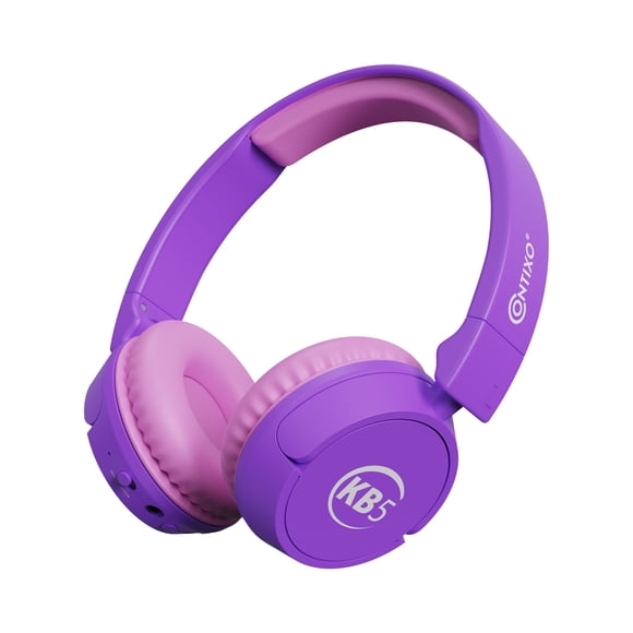 Contixo KB5 Audífonos Inalámbricos Bluetooth para Niños con Micrófono, Control de Volumen, USB-C y Cable 3.5mm