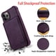 thumbnail image 1 of Leather Magnetic Wallet Case for iPhone 12/12 Pro - Shockproof, Credit Card Holder, Screen Protector & Kickstand Included!, 1 of 3
