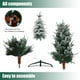 thumbnail image 2 of Árbol de Navidad LuxenHome delgado de 2,1 m con PVC recubierto de nieve, 2 of 3