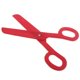 thumbnail image 5 of divertido grande plástico scissor payaso vestido de disfraces de Halloween traje rojo, 5 of 5