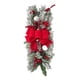 thumbnail image 4 of Guirnalda Navide?a Fácil De Colgar Con Lazo Para Puerta De Entrada, Para Bodas, Jardín, Hogar, Flocado En Rojo, 4 of 5