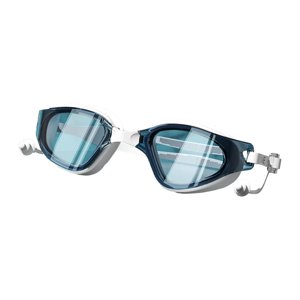 Magideal - Gafas De Natación Con Tapón Para Los Oídos, Gafas De Natación Cómodas, Gafas De Natación Con Vista Amplia, Gafas De Natación Para Deportes Acuáticos Azul