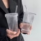 thumbnail image 3 of Set 2 Vasos Vidrio con Bombilla y Tapa Lineas 380ml, 3 of 10