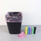 thumbnail image 4 of Xiao Hua 5 Rollos/100 Bolsas de Basura Transparentes de Colores Fuertes, Forro para Contenedor de Basura de Baño, Bolsas Pequeñas Adecuadas para Cocinas de Oficina en Casa, Azul -17.7 Pulgadas x, 4 of 4
