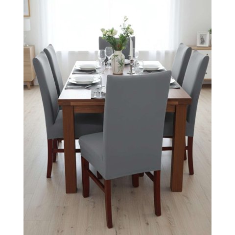 Mylhogar - Juegos De 6 Fundas Para Sillas Con Diseño Elastico