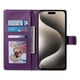 thumbnail image 4 of Funda Para Iphone 15 Plus – Cuero Premium, 3 Ranuras Para Tarjetas, Protección Contra Impactos, 4 of 5