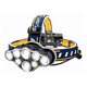 thumbnail image 1 of Linterna Minero Cabeza Recargable 8 Leds Potente 2 Baterias Blanco Negro, 1 of 3